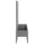Jardinieră de grădină cu spalier gri deschis 160x40x142 cm PP GartenMobel Dekor