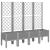 Jardinieră de grădină cu spalier gri deschis 160x40x142 cm PP GartenMobel Dekor