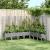 Jardinieră de grădină cu spalier gri deschis 200x160x142 cm PP GartenMobel Dekor