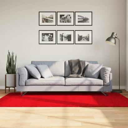 Covor „OVIEDO”, fire scurte, roșu, 100x200 cm GartenMobel Dekor