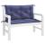 Perne bancă de grădină 2buc. bleumarin 100x50x7cm textil oxford GartenMobel Dekor
