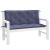 Perne bancă de grădină 2buc. bleumarin 120x50x7cm textil oxford GartenMobel Dekor