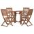 Set mobilier de exterior pliabil, 5 piese, lemn masiv de acacia GartenMobel Dekor