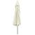 Umbrelă de soare de exterior, stâlp metalic, alb nisipiu 400 cm GartenMobel Dekor