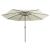 Umbrelă de soare de exterior, stâlp metalic, alb nisipiu 400 cm GartenMobel Dekor