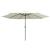 Umbrelă de soare de exterior, stâlp metalic, alb nisipiu 400 cm GartenMobel Dekor