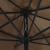 Umbrelă de soare de exterior, stâlp metalic, gri taupe, 400 cm GartenMobel Dekor