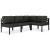 Set mobilier de grădină cu perne, 4 piese, antracit, aluminiu GartenMobel Dekor