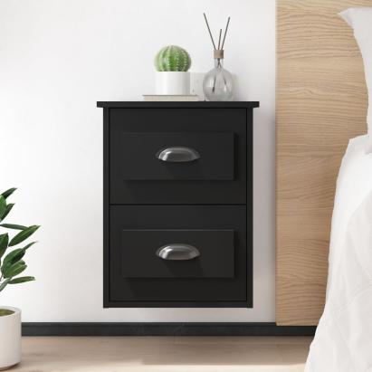 Noptiere de perete, 2 buc., negru, 41,5x36x53cm GartenMobel Dekor