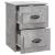 Noptiere suspendate pe perete, 2 buc., gri beton, 41,5x36x53 cm GartenMobel Dekor