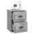 Noptiere suspendate pe perete, 2 buc., gri beton, 41,5x36x53 cm GartenMobel Dekor