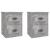 Noptiere suspendate pe perete, 2 buc., gri beton, 41,5x36x53 cm GartenMobel Dekor