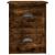 Noptiere pe perete, 2 buc., stejar afumat, 41,5x36x53 cm GartenMobel Dekor