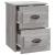 Noptiere suspendate pe perete, 2 buc., gri sonoma, 41,5x36x53cm GartenMobel Dekor