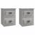 Noptiere suspendate pe perete, 2 buc., gri sonoma, 41,5x36x53cm GartenMobel Dekor