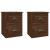 Noptiere suspendate pe perete, 2 buc, stejar maro, 41,5x36x53cm GartenMobel Dekor