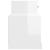 Pantofar, alb extralucios, 100x42x60 cm, lemn prelucrat GartenMobel Dekor