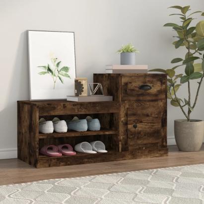 Pantofar, stejar fumuriu, 100x42x60 cm, lemn prelucrat GartenMobel Dekor