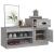 Pantofar, gri sonoma, 100x42x60 cm, lemn prelucrat GartenMobel Dekor
