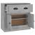 Servantă, gri beton, 70x35,5x67,5 cm, lemn prelucrat GartenMobel Dekor