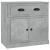 Servantă, gri beton, 70x35,5x67,5 cm, lemn prelucrat GartenMobel Dekor