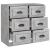 Servantă, gri beton, 70x35,5x67,5 cm, lemn prelucrat GartenMobel Dekor