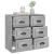 Servantă, gri beton, 70x35,5x67,5 cm, lemn prelucrat GartenMobel Dekor