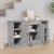 Servantă, gri beton, 100x35,5x60 cm, lemn prelucrat GartenMobel Dekor