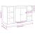 Servantă, gri beton, 100x35,5x60 cm, lemn prelucrat GartenMobel Dekor