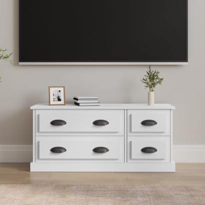 Comodă TV, alb, 100x35,5x45 cm, lemn prelucrat GartenMobel Dekor