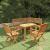 Set mobilier bistro, 4 piese, lemn masiv de acacia GartenMobel Dekor