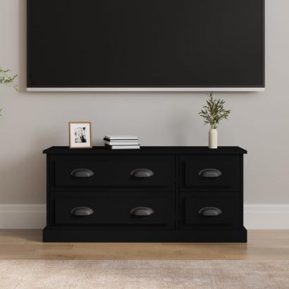 Comodă TV, negru, 100x35,5x45 cm, lemn prelucrat GartenMobel Dekor
