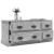 Comodă TV, gri beton, 100x35,5x45 cm, lemn prelucrat GartenMobel Dekor
