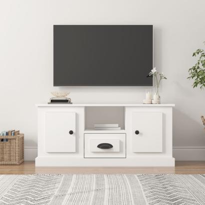 Comodă TV, alb, 100x35,5x45 cm, lemn prelucrat GartenMobel Dekor