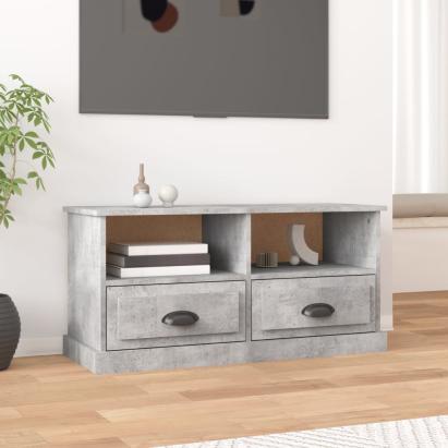 Comodă TV, gri beton, 93x35,5x45 cm, lemn prelucrat GartenMobel Dekor