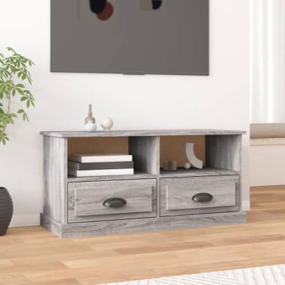 Comodă TV, gri sonoma, 93x35,5x45 cm, lemn prelucrat GartenMobel Dekor