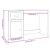 Birou cu sertar, alb, 115x50x75 cm, lemn prelucrat GartenMobel Dekor