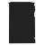 Birou cu sertar, negru, 115x50x75 cm, lemn prelucrat GartenMobel Dekor