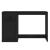Birou cu sertar, negru, 115x50x75 cm, lemn prelucrat GartenMobel Dekor