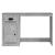 Birou cu sertar, gri beton, 115x50x75 cm, lemn prelucrat GartenMobel Dekor