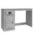 Birou cu sertar, gri beton, 115x50x75 cm, lemn prelucrat GartenMobel Dekor