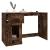 Birou cu sertar, stejar fumuriu, 115x50x75 cm, lemn prelucrat GartenMobel Dekor