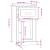 Dulap lateral cu sertar, gri beton, 40x50x75 cm lemn prelucrat GartenMobel Dekor
