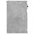 Dulap lateral cu sertar, gri beton, 40x50x75 cm lemn prelucrat GartenMobel Dekor