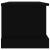 Raft de depozitare, negru, 50x30x28 cm, lemn prelucrat GartenMobel Dekor