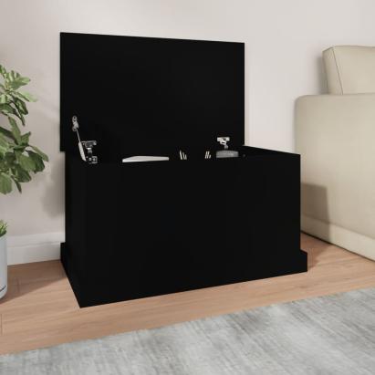 Cutie de depozitare, negru, 70x40x38 cm, lemn prelucrat GartenMobel Dekor