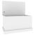 Cutie de depozitare, alb extralucios 70x40x38 cm lemn prelucrat GartenMobel Dekor