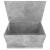 Cutie de depozitare, gri beton, 70x40x38 cm, lemn prelucrat GartenMobel Dekor
