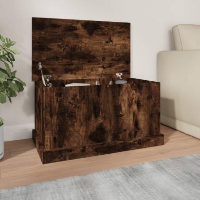 Cutie de depozitare, stejar afumat, 70x40x38 cm, lemn prelucrat GartenMobel Dekor
