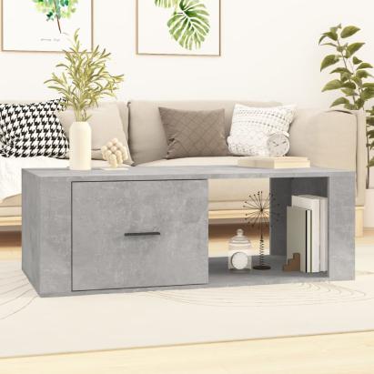 Măsuță de cafea, gri beton, 100x50,5x35 cm, lemn compozit GartenMobel Dekor